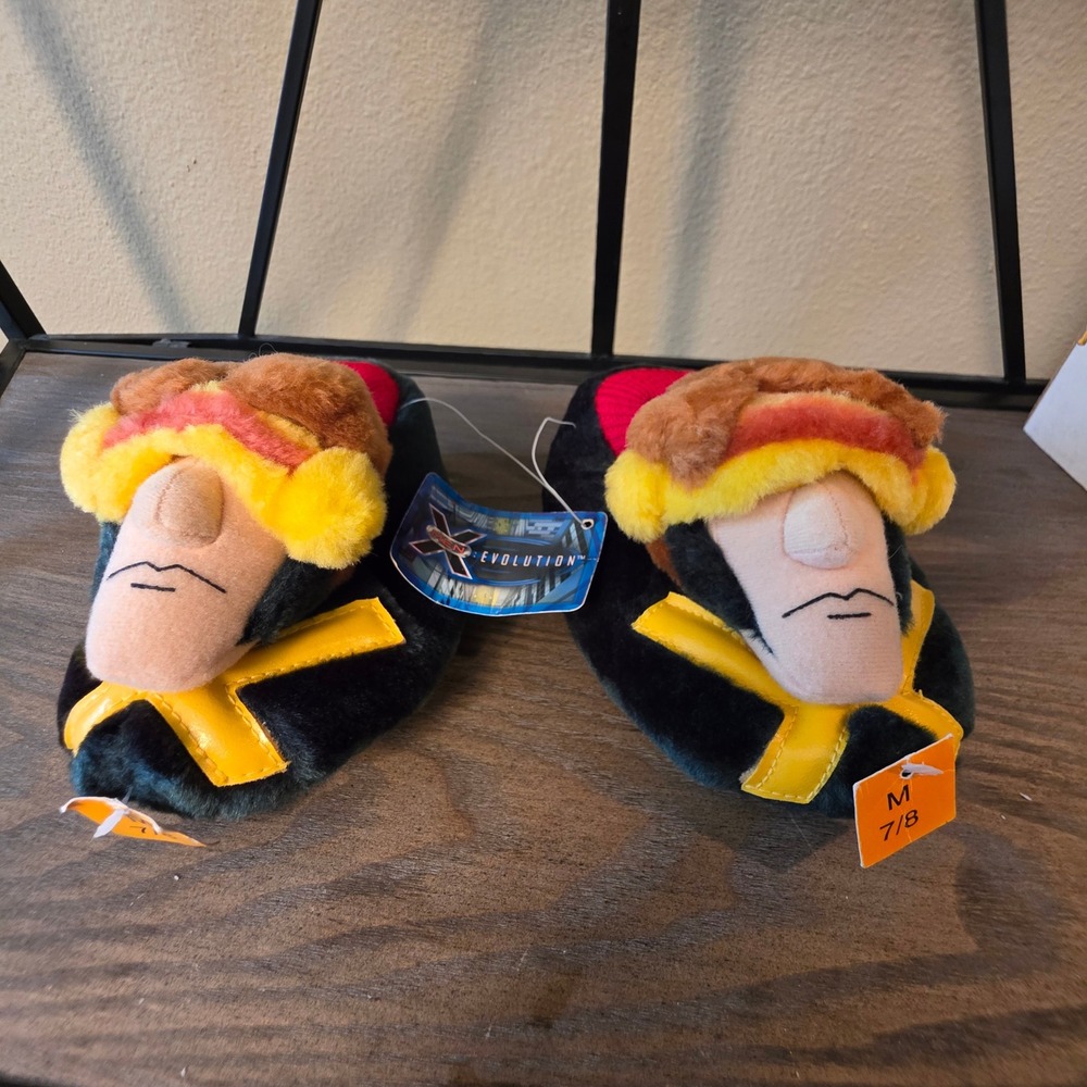 X-Men Evolution Cyclops Character‎ Plush Slippers Size Medium Kids Marvel